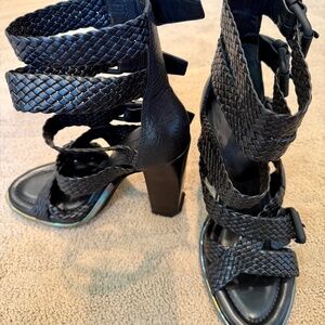 🌚Alexander Wang Petra Braided High Sandals - Size 39 - NWT🌚